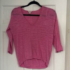 J. Crew Pink Knit Top